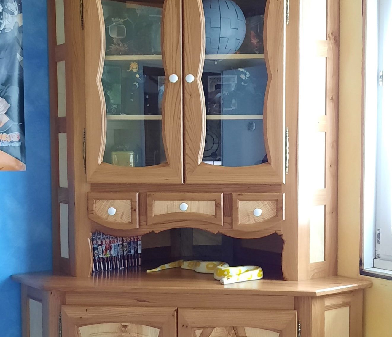 Meuble en bois réalisé pour un intérieur